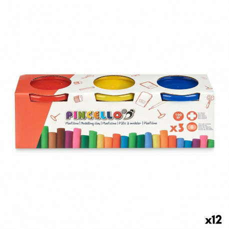 Modelling Clay Game Pincello 501 501 Yellow Blue Red (12 Units)