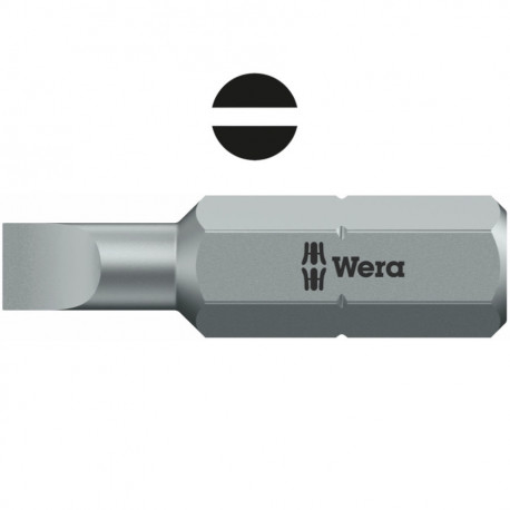 Wera otsak 800/1 Z – pilu, 0,8 x 5,5 x 25 mm, 1/4" kuuskant, vastupidav materjal
