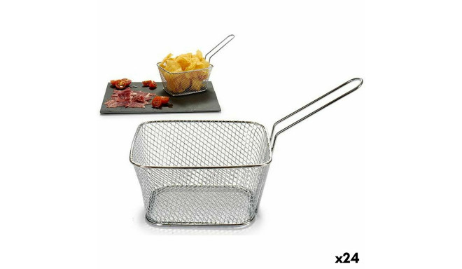 Basket for Presenting Aperitifs Kinvara 50687 50687 Silver Metal Iron 23 x 13 x 11 cm 24 x 13 x 11 c