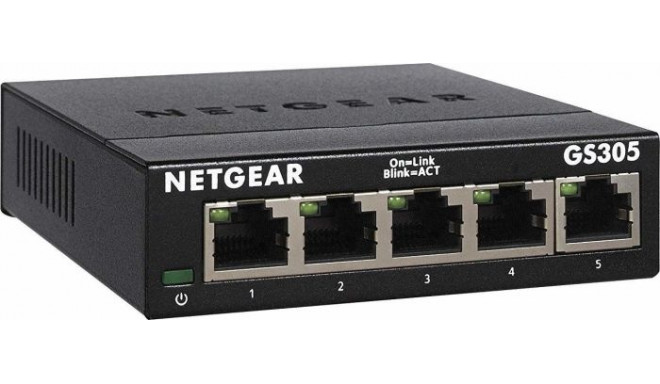 Netgear GS305 v3, Switch (Black)