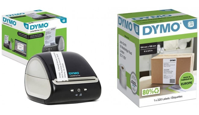 Dymo LabelWriter 5XL, label printer (black/grey, USB, LAN, 2112725)