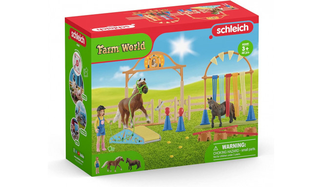 Schleich Farm World Pony Agility Training, play figure