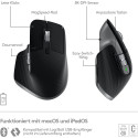 Logitech MX Master 3S for Mac, mouse (graphite, 7 buttons, Bluetooth, optimized for the Apple ecosys