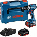 Bosch Cordless Impact Drill GSB 18V-45 Professional, 18V (blue/black, 2x Li-Ion battery 3.0Ah, in L-