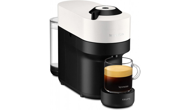 Krups Nespresso Vertuo Pop Coconut White XN9201, capsule machine (black/white)