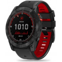 Tech-Protect watch strap IconBand Pro Garmin fenix 3/5X/3HR/5X Plus/6X/6X Pro/7X, black/red