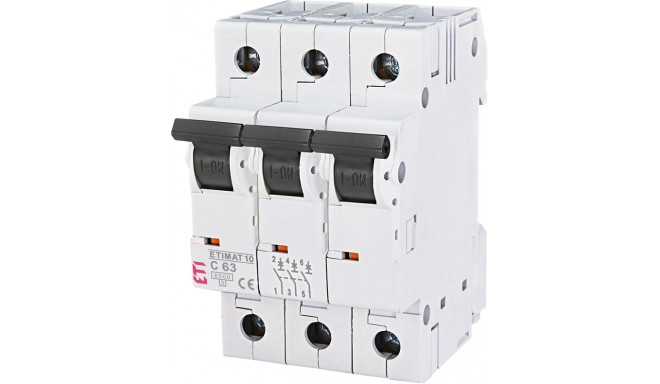 AUTOMATIC SWITCH ETIMAT C63A 3F 6KA