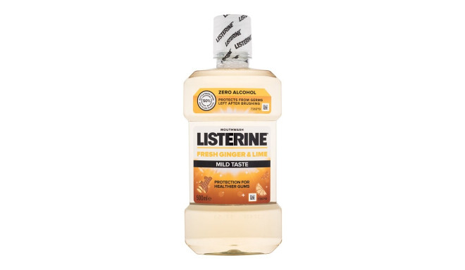 Listerine Fresh Ginger & Lime Mild Taste Mouthwash (500ml)