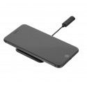 Tellur Qi Ultra-Slim Wireless Fast Charging Pad WCP03, 10W, Qi Certified, Tempered Glass Black