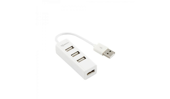 Sbox H-204W USB 4 Ports HUB Coconut White