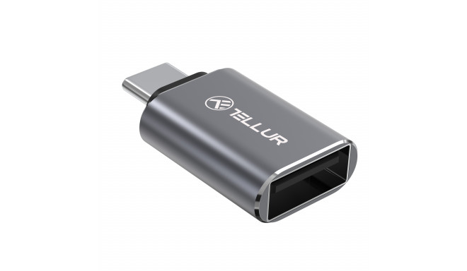 Tellur USB-C to USB-A M/F Adapter 10Gbps, 3A Aluminum Alloy