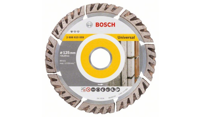Boschi teemantketas 125x2x22,23mm, segmentide kõrgus 10mm
