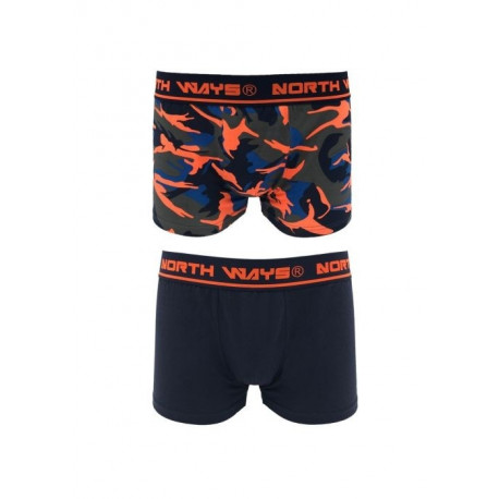 Boxers North Ways Narcis 1709 navy camouflage/orange, size M