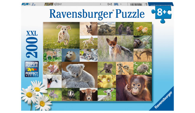 Ravensburger pusle 200 tk Loomalapsed