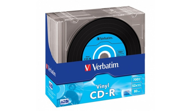 Verbatim CD-R 700MB AZO X52 10pcs slim