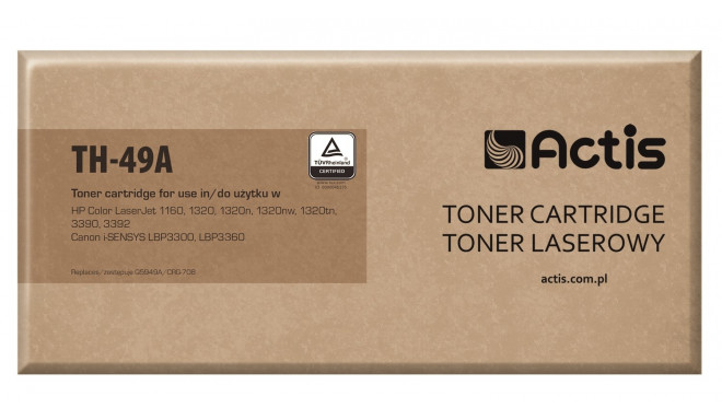 Actis TH-49A Toner (replacement for HP 49A Q5949A, Canon CRG-708; Standard; 2500 pages; black)