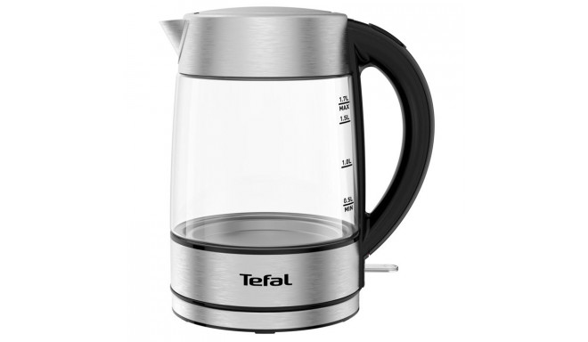 Veekeetja Tefal, klaas 1,7L inox-must