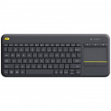 Logitech K400 Plus, SWE, hall - Juhtmevaba klaviatuur hiire võimalusega