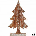 Dekoratiivkuju Jõulupuu Hõbedane Puit 5 x 39 x 21 cm (6 Ühikut)