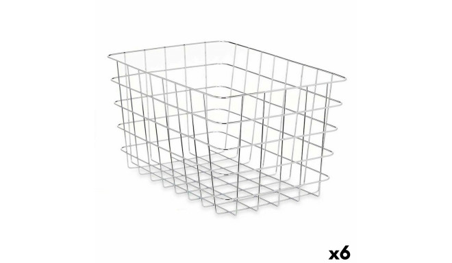 Multi-purpose basket Kinvara W5759K-L CHROME W5759K-L CHROME Silver Metal 38 x 21 x 26 cm Rectangula
