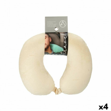 Neck Pillow A3002-3DARK A3002-3DARK Blue Black Beige Grey 31 x 10,5 x 27,4 cm (4 Units)