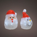 Dekoratīvās figūriņas Lumineo 491239 LED Iekšpuse Santa Claus 10,5 x 10,5 x 15 cm