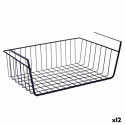 Korv Köögiriiulisse Must Raud 42 x 14 x 26 cm (12 Ühikut) Korv Köögiriiulisse Must Raud 42 x 14 x 26 cm (12 Ühikut)