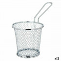 Basket for Presenting Aperitifs Silver Metal 15,5 x 12 x 8 cm (12 Units)