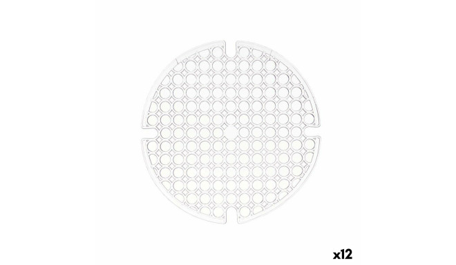 Нескользящий коврик Kinvara 29100272 Прозрачный Пластик 29 x 0,1 x 29 cm Раковина (12 штук)