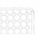 Paklājs Izlietne Caurspīdīgs Plastmasa 28 x 0,1 x 28 cm (12 gb.)