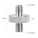 SmallRig 828 Double Head Stud met 1/4" to 1/4" Schroefdraad