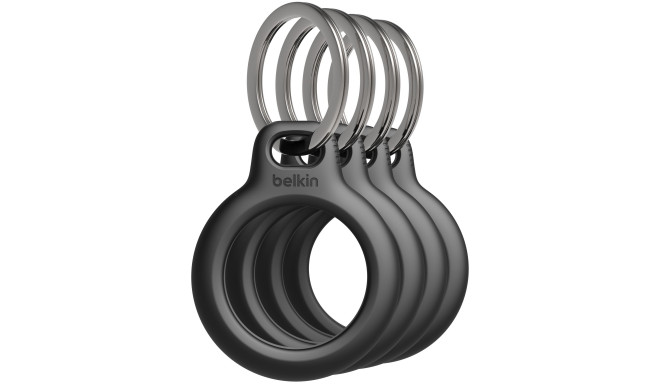 1x4 Belkin võtmerõngas Apple AirTag jaoks, must MSC001btBK