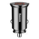 Auto kiirlaadija 12-24V, 2xUSB, must