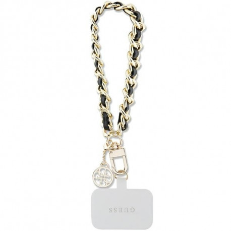 Guess cord GUOUCHSAMC4K black HDSP PU Saffiano Chain Strap 4G Charm