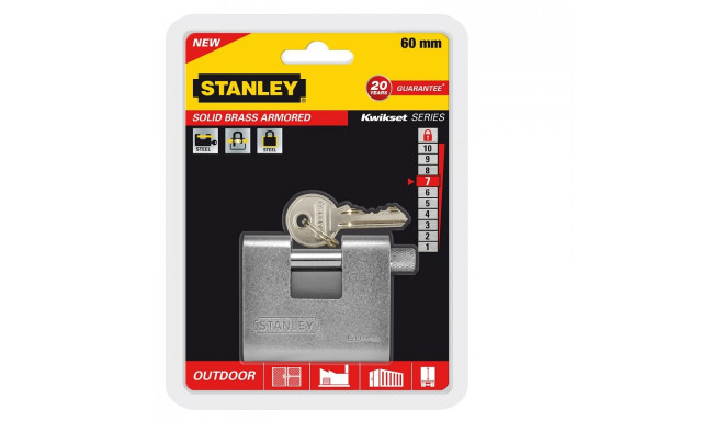 Tabalukk, konteinerlukk Stanley S742-022 60mm tugevdatud