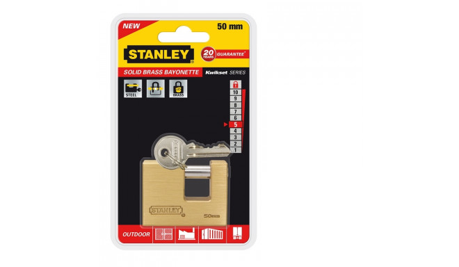 Tabalukk, konteinerlukk Stanley S742-025 50mm