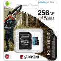 Kingston mälukaart microSDXC 256GB Canvas Go! Plus UHS-I (U3) A2 Class 10 V30