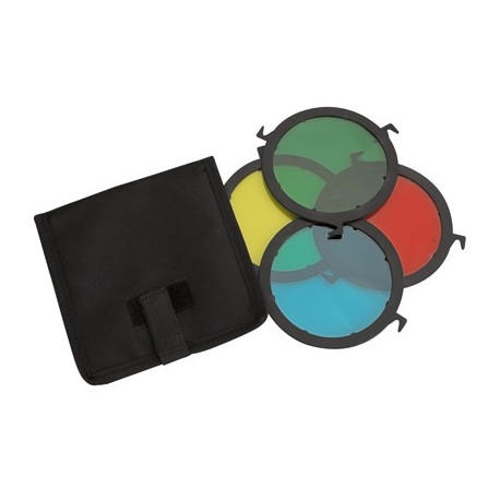 HELIOS Farbfilter Set f. LED mobile 20 Watt, 4 Stk