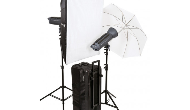HELIOS stuudiovalgusti LED-150s Performance 2-osaline komplekt