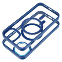 Color Edge Mag Cover case compatible with MagSafe for IPHONE 13 navy blue