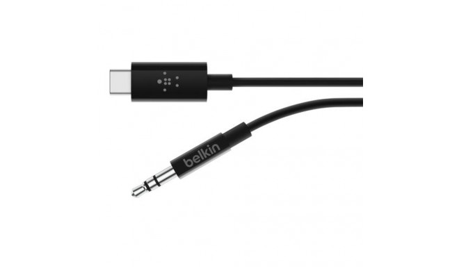 Belkin RockStar™ 3.5mm with USB-C™ Connector audio cable USB C Black