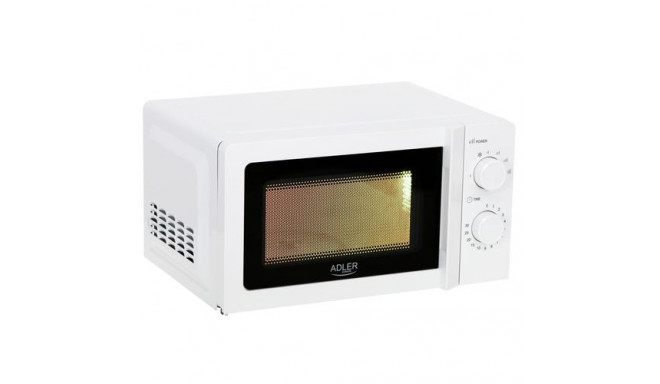 Adler AD 6205 microwave Countertop Solo microwave 20 L 700 W White