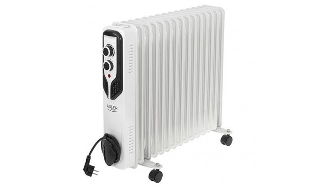 Adler AD 7819 electric space heater Indoor White 2500 W Oil electric space heater