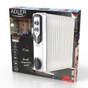 Adler AD 7819 electric space heater Indoor White 2500 W Oil electric space heater