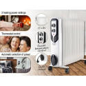 Adler AD 7819 electric space heater Indoor White 2500 W Oil electric space heater