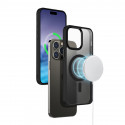 Crong Hybrid Frost MAG Cover - Case for iPhone 15 MagSafe (Black)