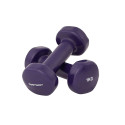 Hantlid TUNTURI Vinyl Dumbbells 1.0kg, lilla