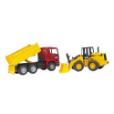 Bruder Professional Series MAN TGA Construction Truck with Articulated Road Loader - 02752