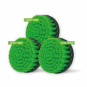 Kornely puhastushari akutrellile 3pcs. Medium 13cm, roheline
