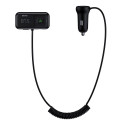 Baseus S-16 Bluetooth 5.0 FM vysílač 2x USB nabíječka do auta AUX MP3 TF micro SD 3.1 A černá (CCTM-